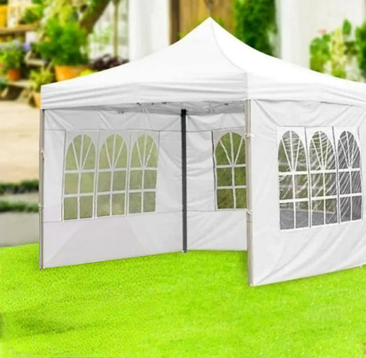 Pop-up gazebo tent for outdoor events, available in multiple sizes and styles