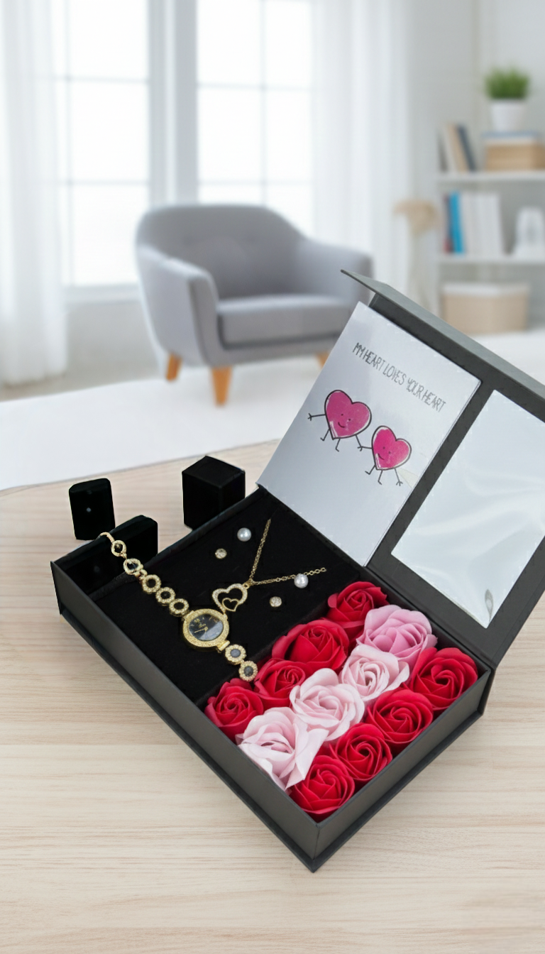 Ladies Watch & Jewellery Gift Set