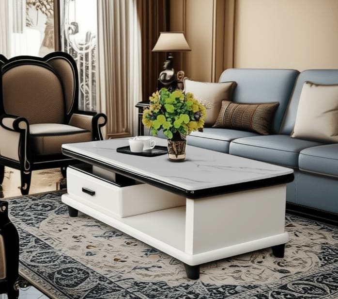 Pure Marble Top Coffee Table