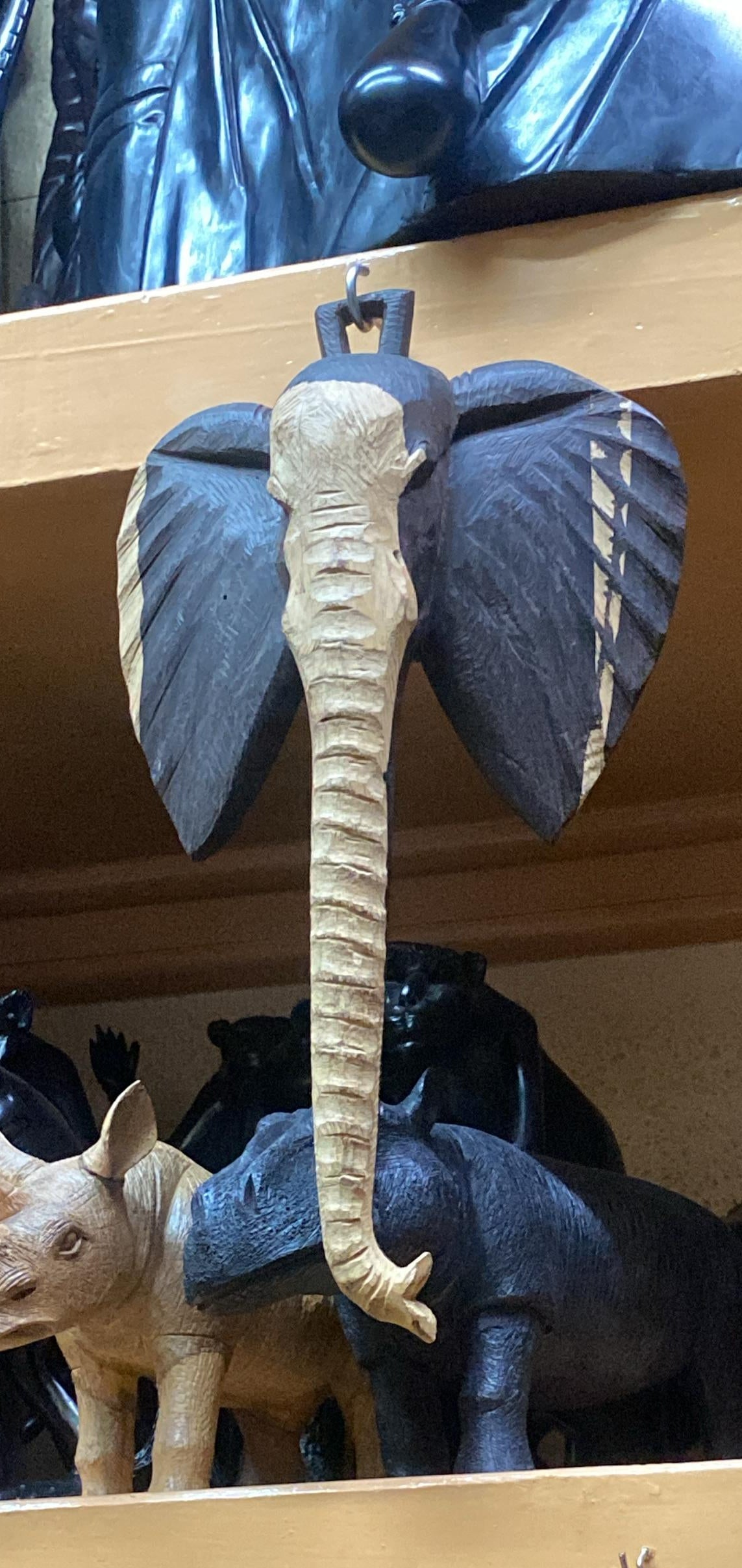 Elephant Head Handcrafted African Art Wall Ornament