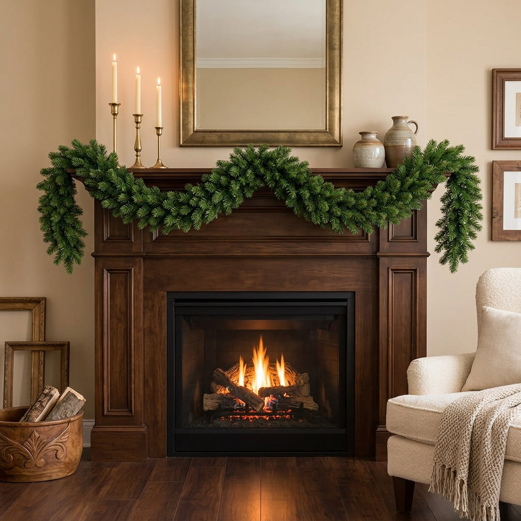 2.7m Green Christmas Garland