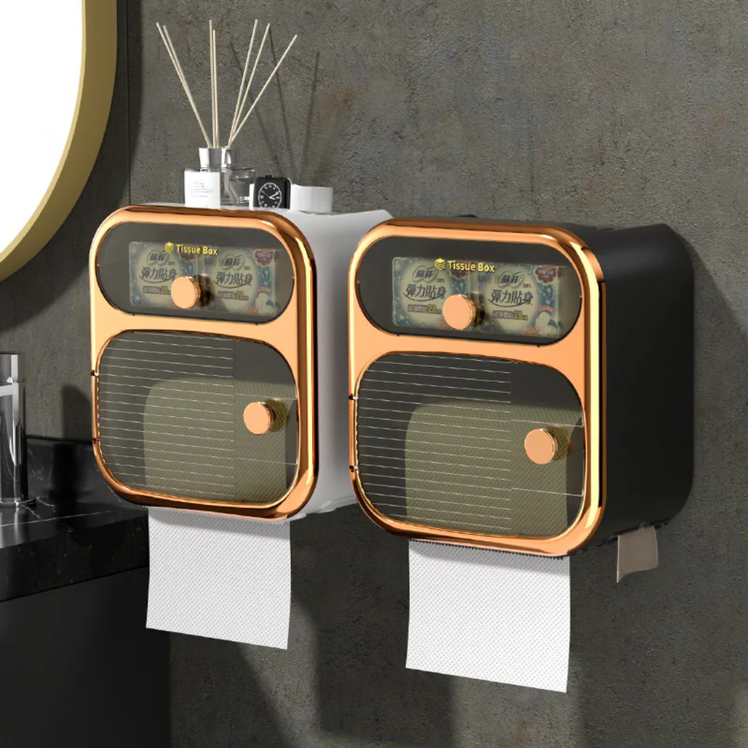 Multifunction 2-Layer Toilet Paper Box