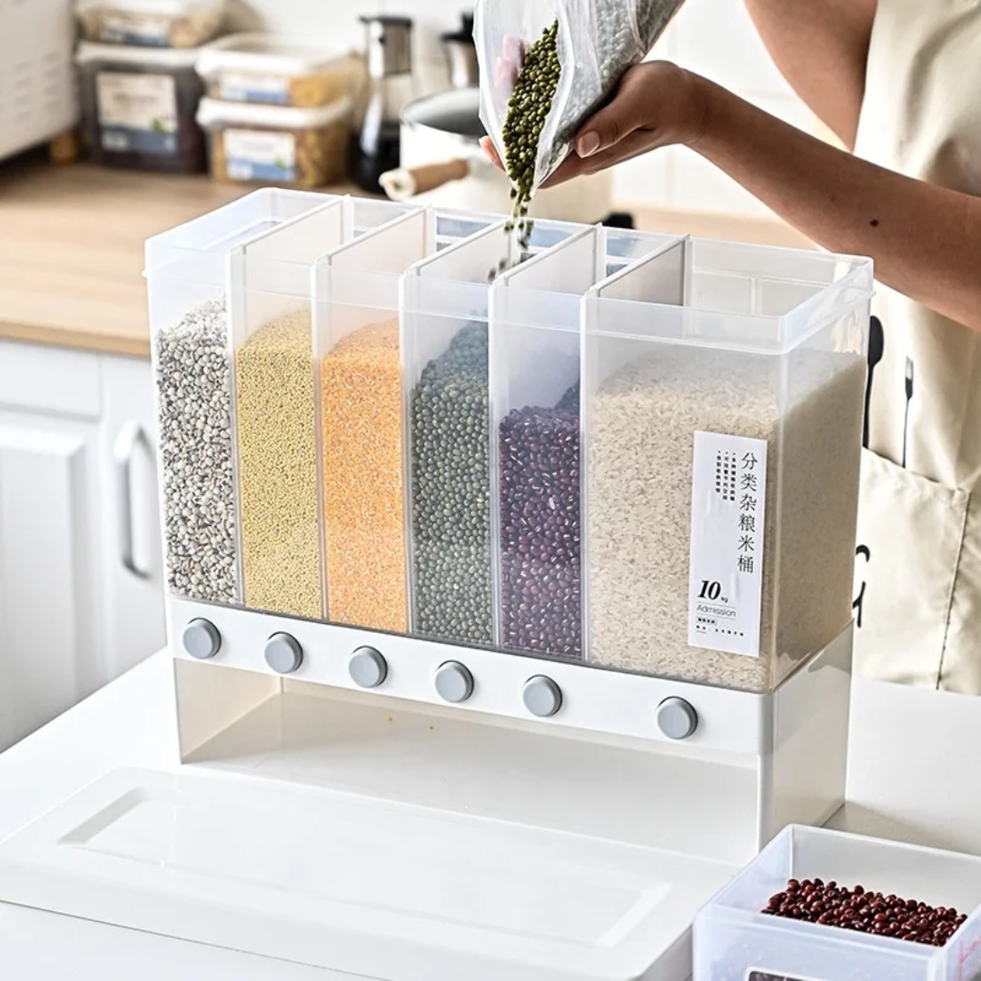6 Compartments Cereal Dispenser