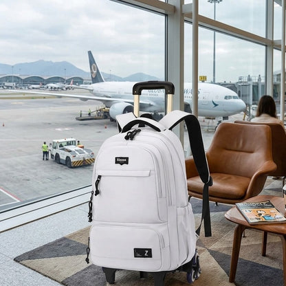 Waterproof Wheeled Backpack for Students