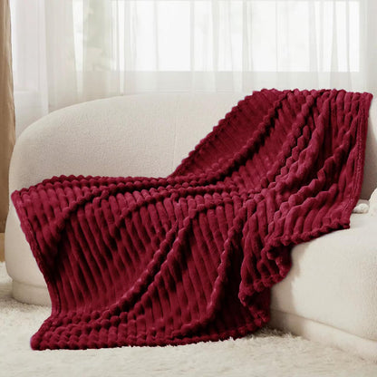 Heavy Warm Fleece Throw Blanket