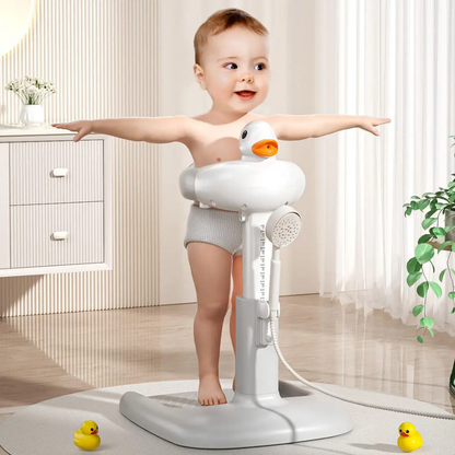 Duckling standing bath stand for toddlers