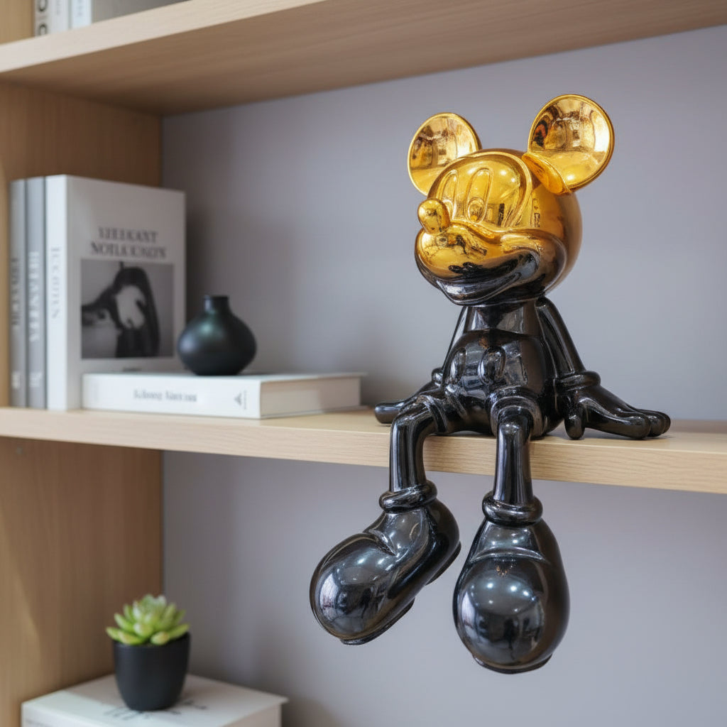 Sitting Mouse Character Statue