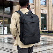 Multifunctional Expandable Unisex Backpack Black and Grey