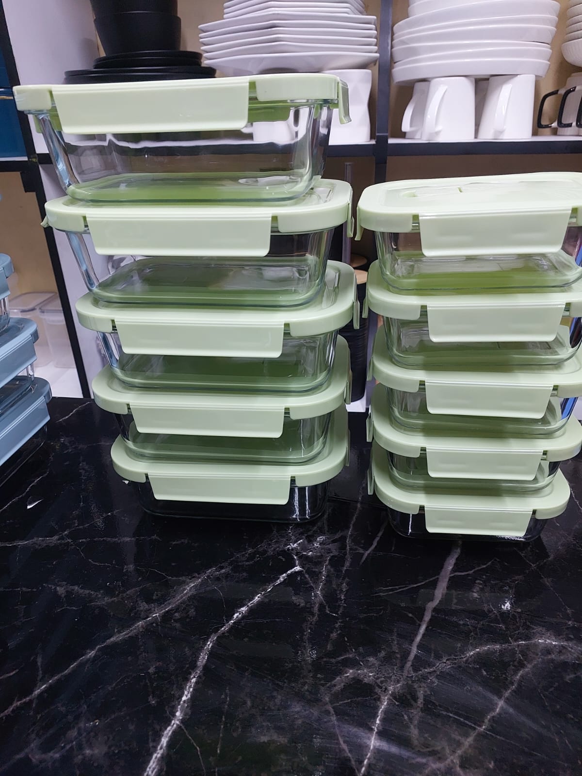 10PC Food Grade Glass Lunch Box Set