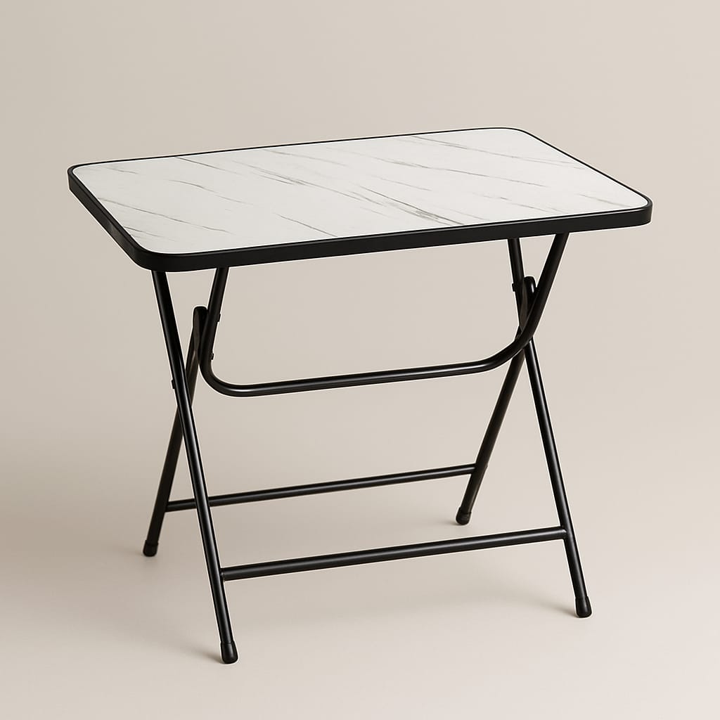 Foldable rectangular wooden table, 120cm long, 60cm wide, and 70cm high, suitable for indoor and outdoor use