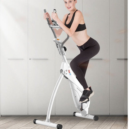 Compact mini climbing stepper machine with digital display for home workouts