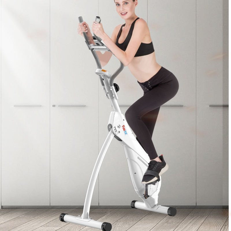 Compact mini climbing stepper machine with digital display for home workouts