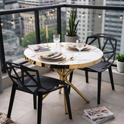 2 in 1 Round Marble Coffee Table