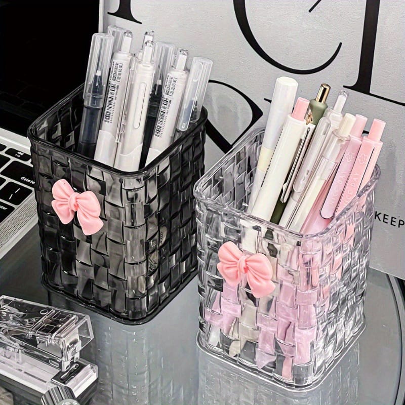 2Pcs Acrylic Makeup Brushes Organizer