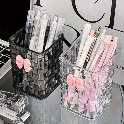 2Pcs Acrylic Makeup Brushes Organizer