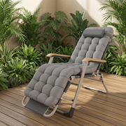 178cm Adjustable Folding Lounge Chair and Cot with Grey Tufted Cushion, Adjustable Headrest and Metal Frame available in Nairobi, Kenya