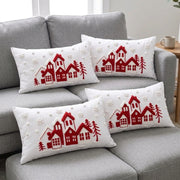 30 × 50cm Embroidered Christmas Cushion Made from High-Quality Fabric for Festive Home Décor available in Nairobi, Kenya