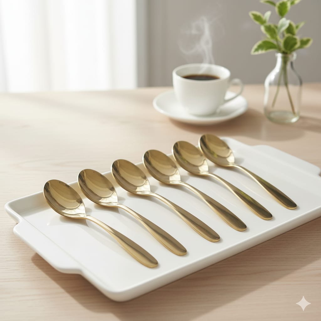 Gold Stainless Steel Table Spoon