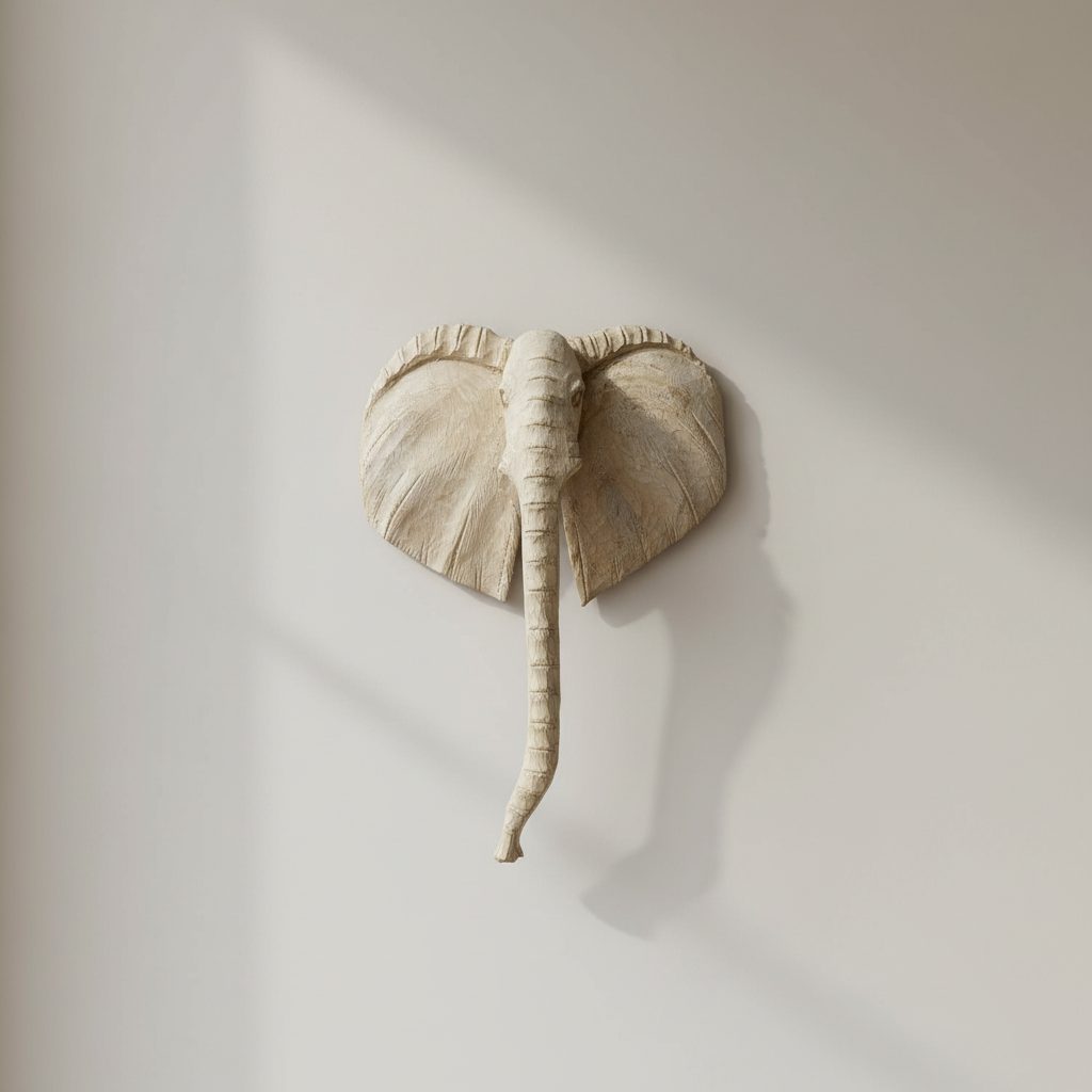 Elephant Head Wall Décor