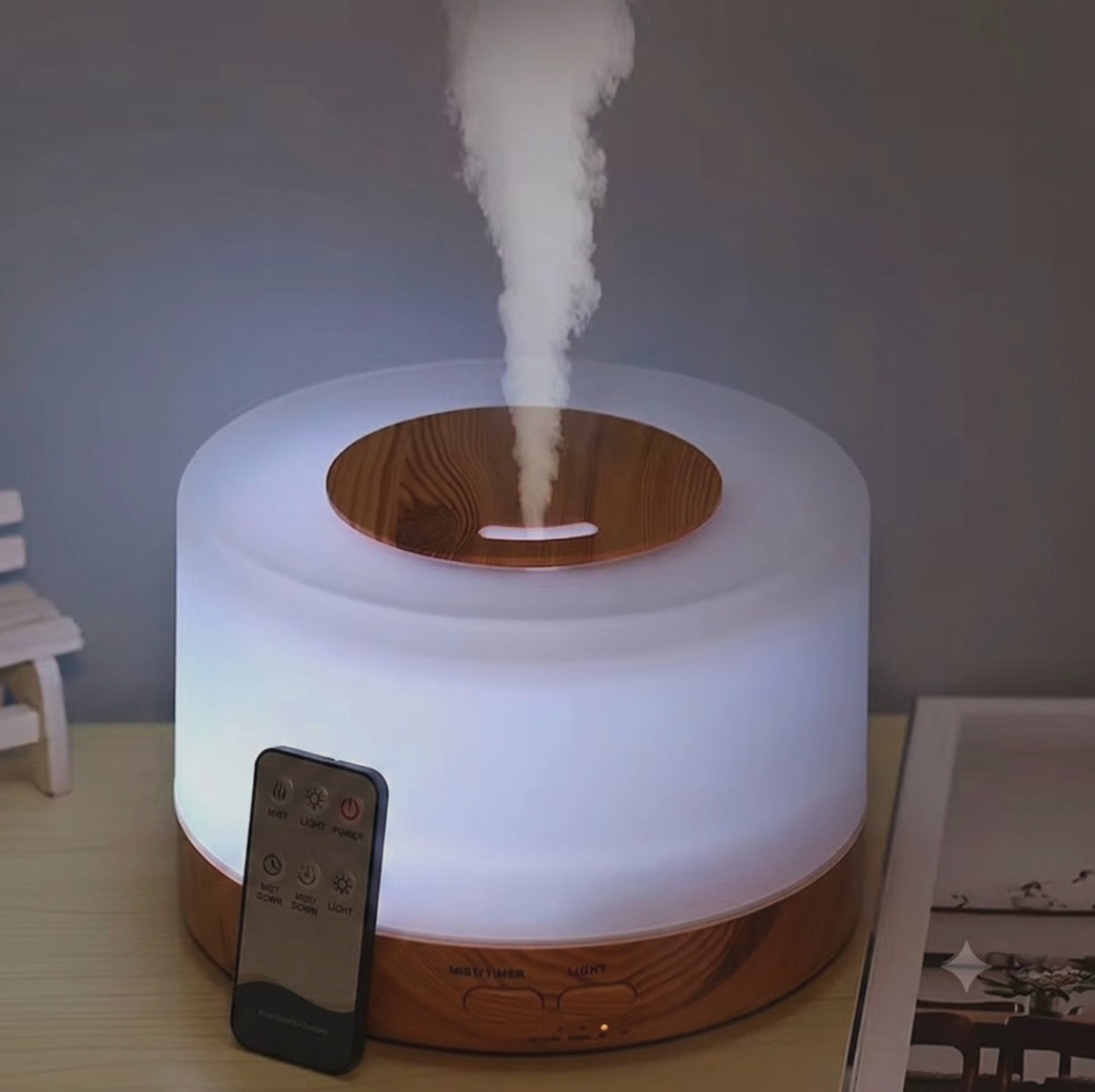 700ml humidifier with remote control compact quiet indoor humidifier for bedroom living room office nursery and desktop humidity management.