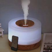 700ml humidifier with remote control compact quiet indoor humidifier for bedroom living room office nursery and desktop humidity management.