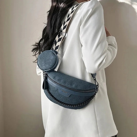 Laced With Love Crossbody Bag – Blue, Brown, Pink Stylish and Lightweight Everyday Bag