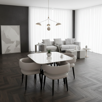 4 Seater Square Dining Set