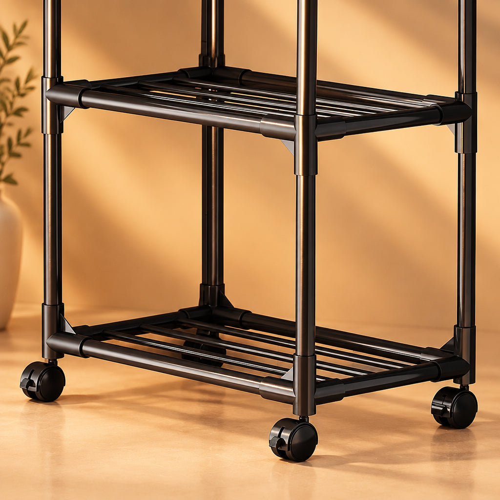 Kitchen Rack Trolley with Wheels