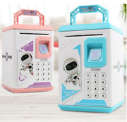 robot-shaped savings bank for kids and parents