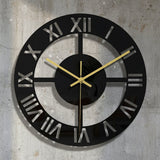 3D Black Acrylic Round Digital Wall Clock