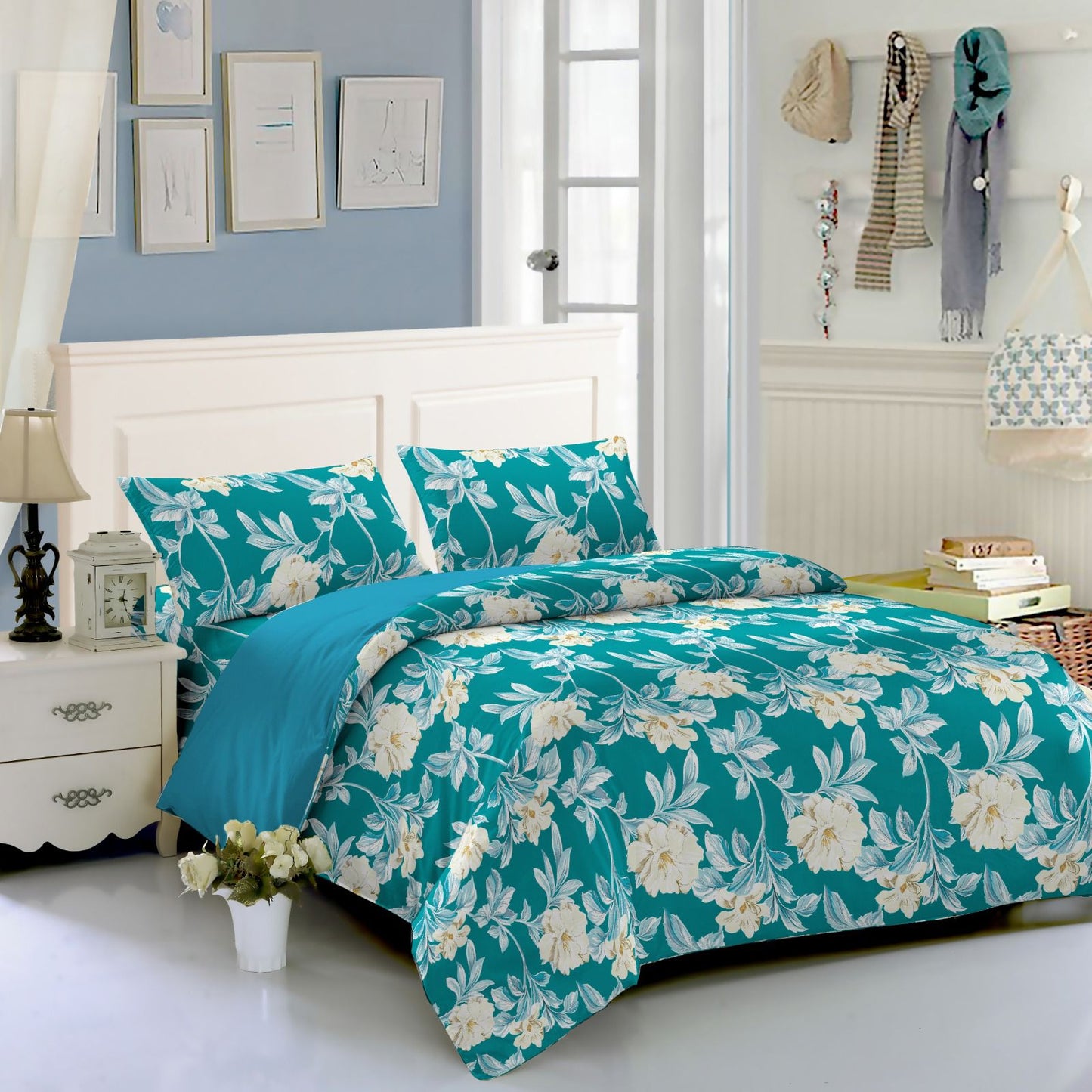 6Pcs Cotton Double-Sided Duvet Cover Set