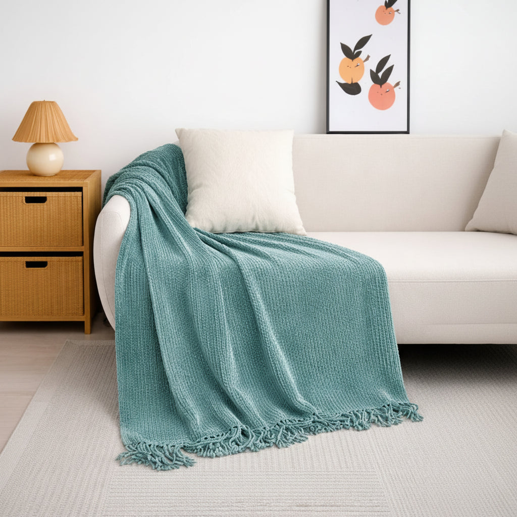 Nordic Knit Throw Blanket