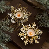 Christmas centerpiece candle holder decoration