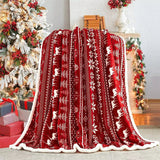 Navidad Christmas Reindeer Throw Blanket