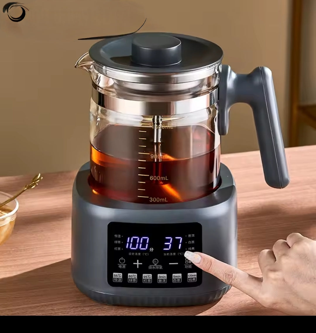 Full automatic steam tea maker 1300 ml modern wellness teapot for home and office use