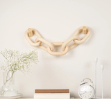 5-Link Wood Knot Rustic Decorative Accents