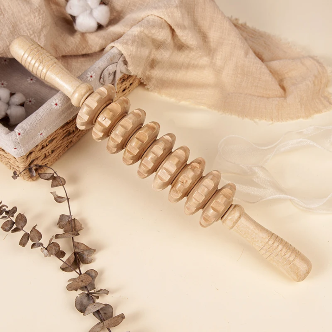 Wood Therapy Massage Tool Rolling Pin