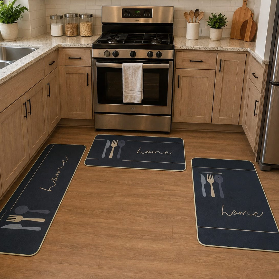 3 Piece Kitchen Mat Set