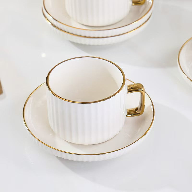 12pcs Ceramic Coffee and Tea Cups Set
