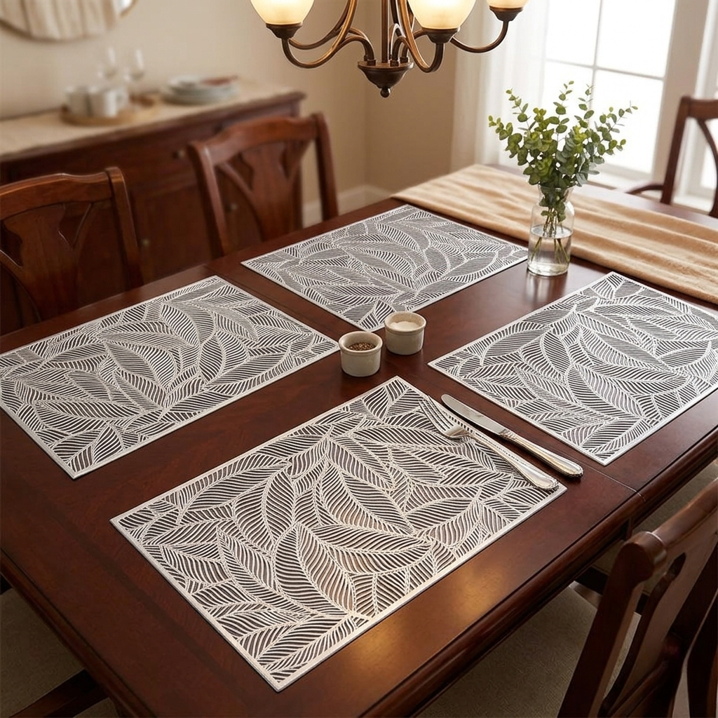 Nordic Rectangle Leaf Table Mats
