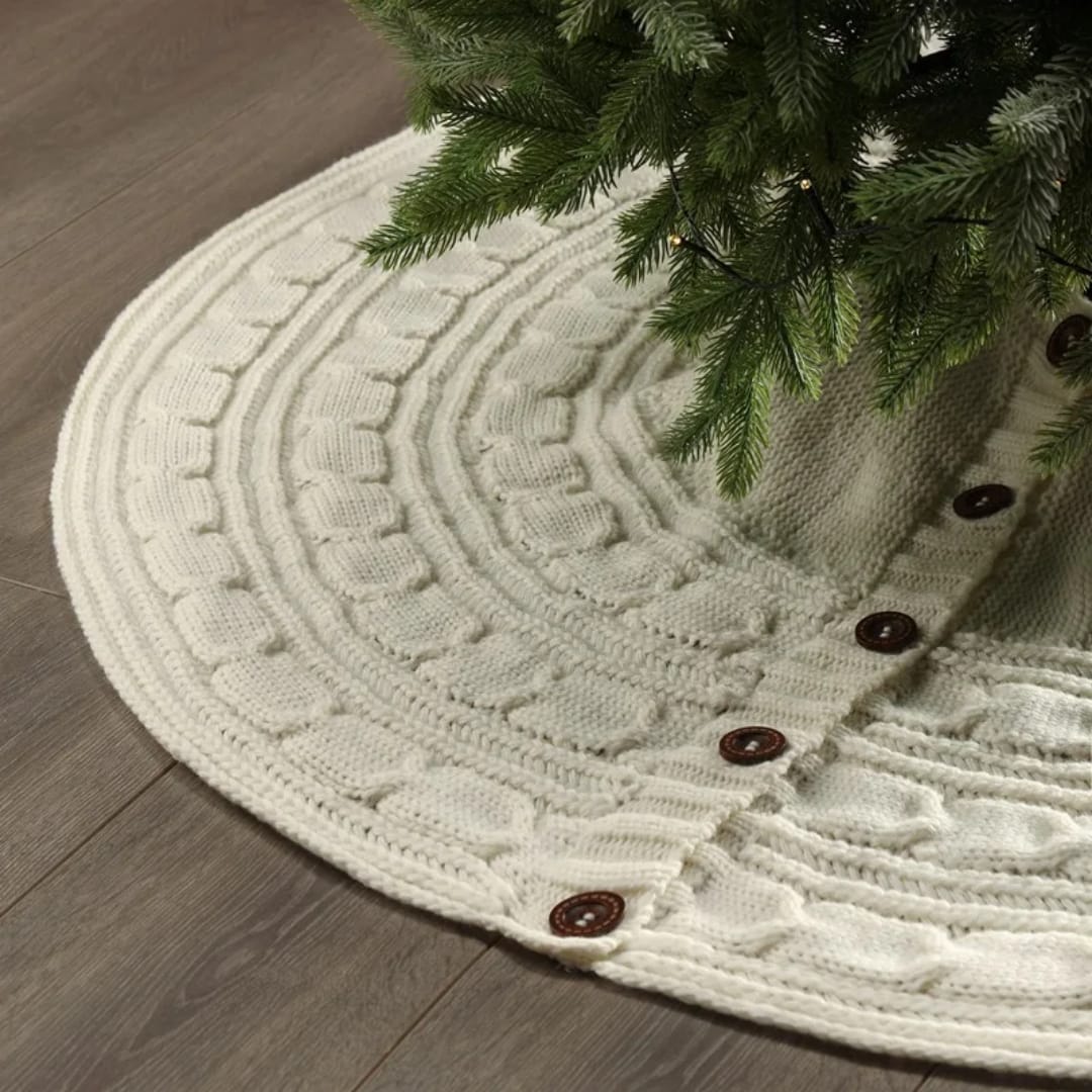 Knitted Christmas Tree Skirt
