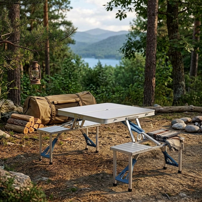 Folding Portable Picnic Camping Table And Chair Set
