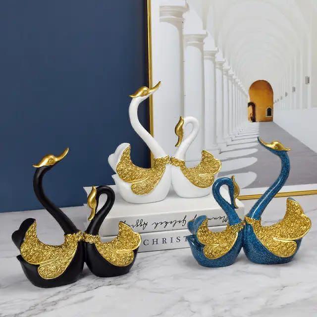 Pair Swan Home Deco