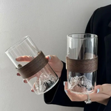 6Pcs 365ml Mountain View Glass Cup