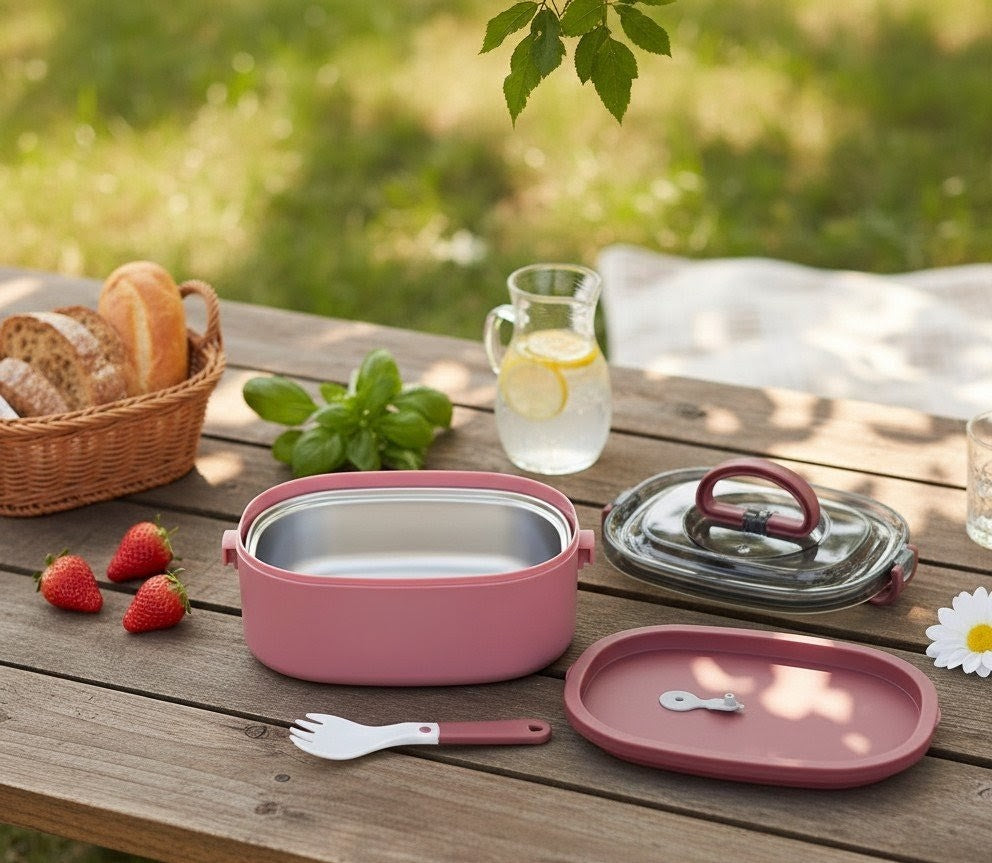 800ML Insulated Lunch Box with Spoon