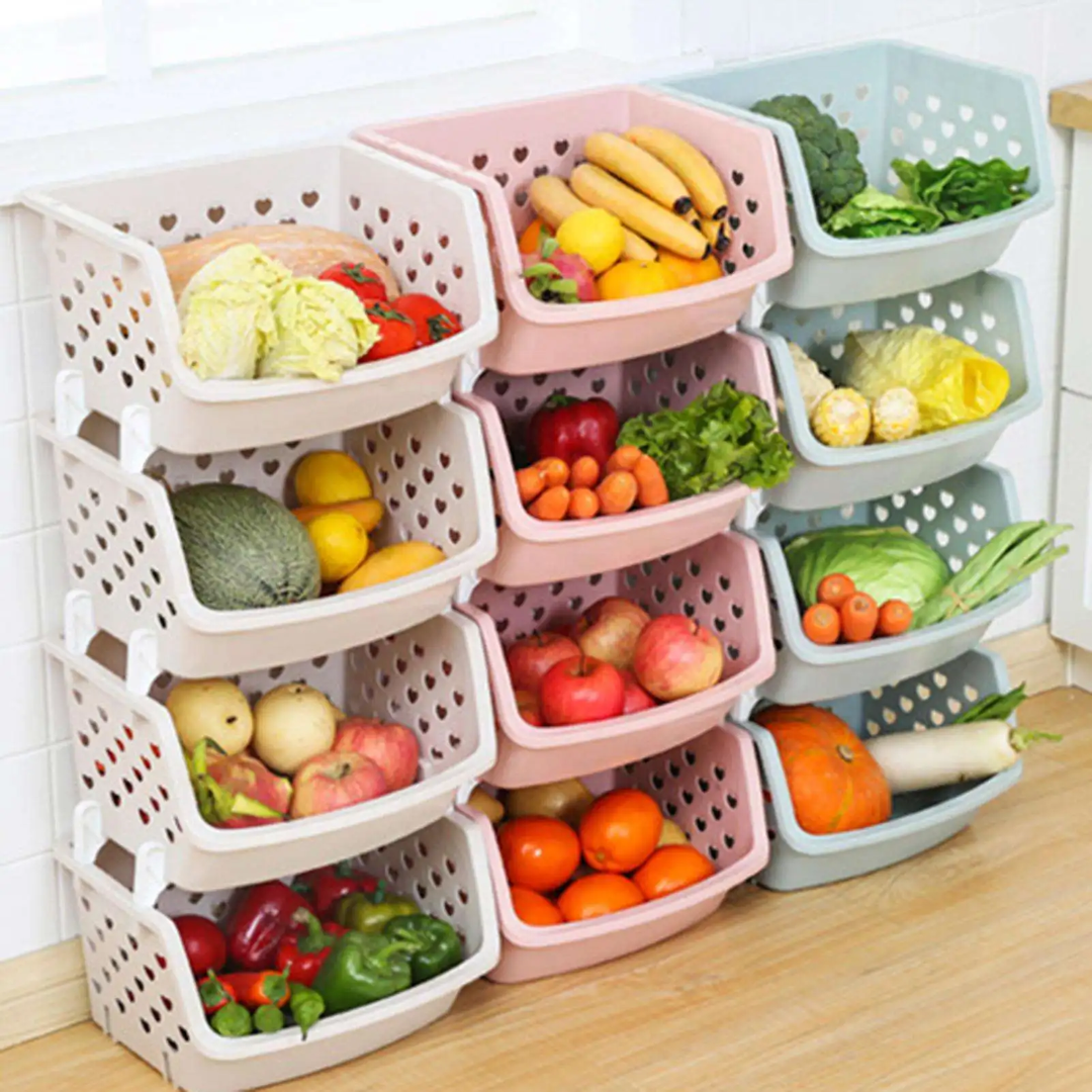 4 Layer Vegetable Rack +Lid