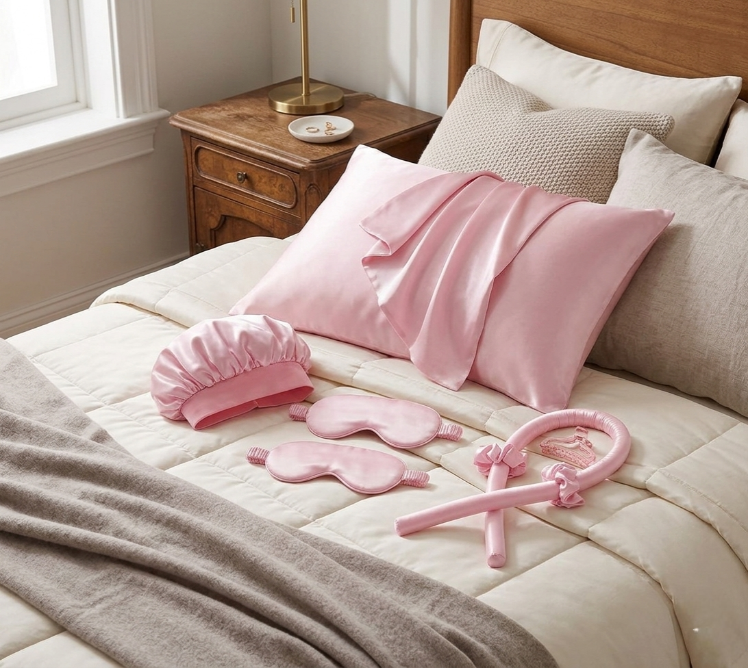7-In-1 Ladies Silk Night Set