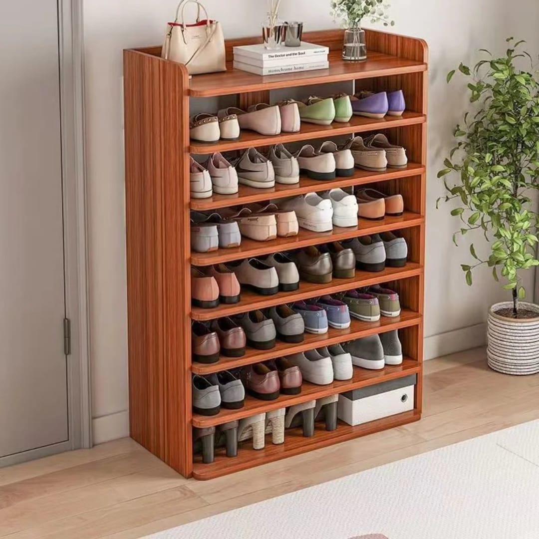 Modern Multi-Layer Wooden Shoe Rack
