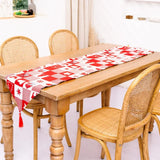 Christmas Knitted Fabric Tablecloth Runner