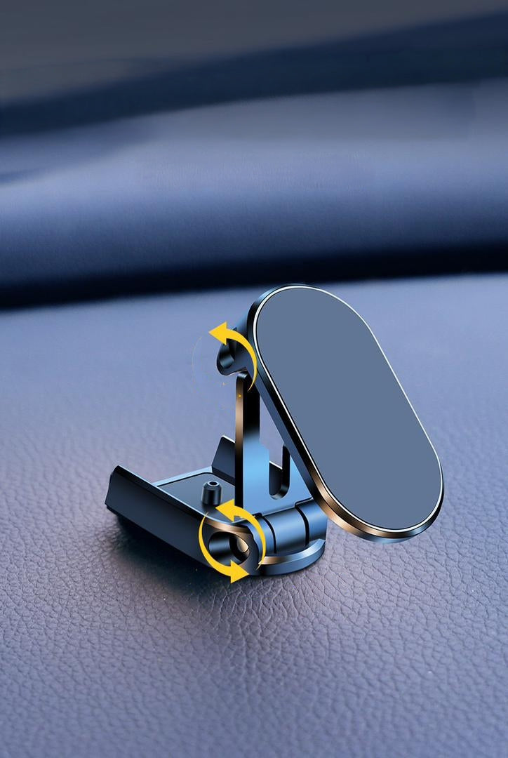 Magnetic car phone holder with 720 degree rotation
